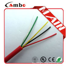 High performance 75 degree new pvc jacket 305 meters Red FPL FPLR solid fire alarm cable